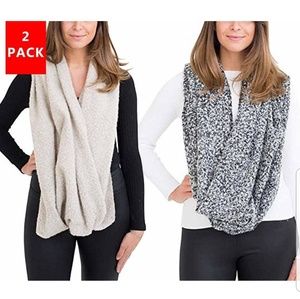 Set of 2 Chuncky Infinity Scarfs | Emmanuel Gerard